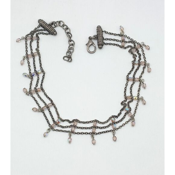 Vintage Christian DIOR Multistrand Layered Beaded Choker Necklace John Galliano - Picture 9 of 9